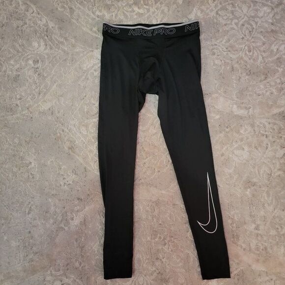Nike Pro Dri-FIT Men's Black Lightweight Training Tight pants Size Mediu… - Picture 10 of 16